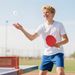 Tischtennisschläger Tischtennis Set Mit Four Tischtennisschlägern, Eight Tischtennisbällen Tragetasche Für Drinnen & Draußen_desvips.com