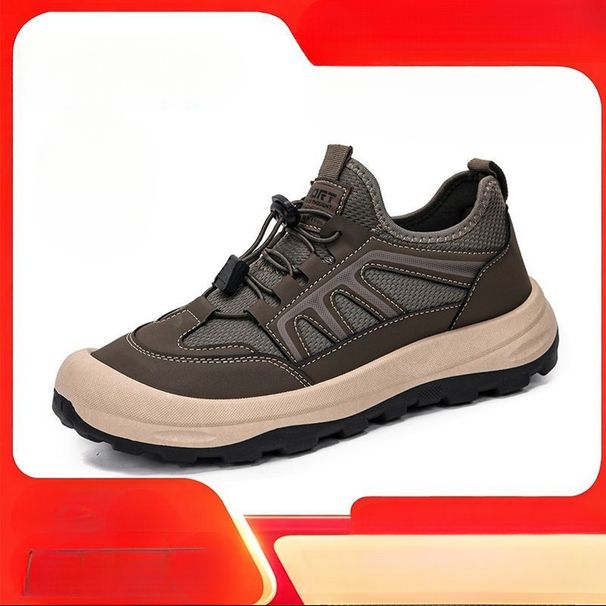 Unisex Summer Outdoor Hiking Soft Sole Non-Slip Breathable Sports For Middle-Aged And Elderly Casual Walking Shoes_desvips.com