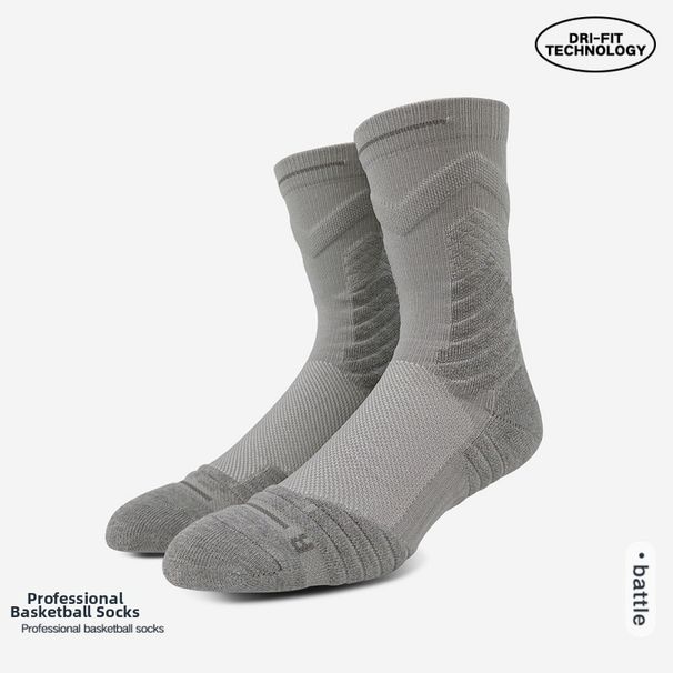 Men's Bullfighting 2.0 Basketball Socks Long Thighs Practical Elite Sports Long Socks Summer American Style Terry Sole Training_desvips.com