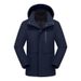 New Outdoor Camping Business With Goose Down Liner, Warm 3-in-1 Waterproof Windproof Laminated Hiking Jacket For Men_desvips.com