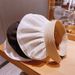 Summer Shell Sunshade Hats Women Outdoor Beach Hats Soft Foldable Wide Brim Bucket Caps UV Protection Empty Top Sunhat Sun Hat_desvips.com