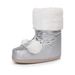 Warm Cross-Border Public Edition Fluffy Moon Internet Celebrity Same Style Winter Waterproof Non-Slip Warm Space Sweet Cute_desvips.com