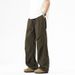 001 Autumn American Paratrooper Casual For Men 2025 New Trendy Brand Thickened Cargo Straight Loose Versatile Pants_desvips.com