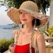 Ethnic-style Wide-brimmed For Women, Summer Seaside Beach Vacation Sun Hat, Foldable Straw Sunscreen Hat_desvips.com