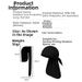 Solid Color Extra Long Cycling Bandana Hat Quick Drying Pirate Style Street Dance Sun Protection Cap For Men Tie Up Sports Cap_desvips.com