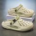 EVA Thick-soled Perforated Shoes Men, Suitable Outdoor Stream Trekking, Can Be Used For Driving, Stylish, Summer_desvips.com