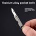 Titanium Alloy Pocket Sharp Portable Mini Folding Knife Keychain Pendant For Opening Packages And Unpacking_desvips.com