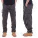2025 New Work Pants Men's Casual Pants Elastic Waist Large Size Pants Multi-pocket Loose Trousers Construction Site Pants_desvips.com
