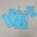 DFTNE Women's Yoga Set Fitness Shorts And Sports Tank Bra Shawl Long Sleeve Hip Lifting Pants Sports Outfit_desvips.com