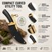 Curved Pruning Knife With Protective Sheath Portable Cutting Tool For Branch Stem Vine Rope Trimming Outdoor Garden Work_desvips.com