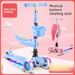 New Children's 3-in-1 90% Off Fold Baby Flashing Scooter Can Sit And Ride Dropshipping_desvips.com