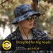 Large Size Outdoor Fisherman Hat Summer Leisure Hiking Sun Protection Hat Men Mountaineering Fishing Quick Drying Large Head Circumference Basin Hat_desvips.com
