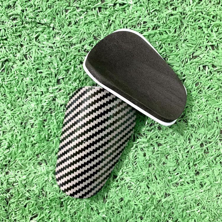 Carbon Fiber Pattern Soccer Leg Guard Board Mini Master Sports Insert Board_desvips.com