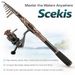 Carbon Fiber Telescopic Fishing Rod Reel Combo Saltwater Freshwater Pole Kit_desvips.com