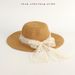 for Women, Summer Sunshade Small Hat, Fashionable Flower Edge Beach Sun Protection Lace Floral Large Brim Straw Hat_desvips.com