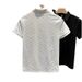 European Fashion Brand Summer Polo Shirt Short Sleeved Men's Versatile New Casual Lapel Business Jacquard T-shirt Men_desvips.com
