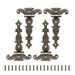4 PCS T-Strap Hinges, Antique Bronze Decorative Door Hinges T-Strap Barn Door Hinges With Screws For Furniture Cabinets Wooden Box Jewelry Case_desvips.com
