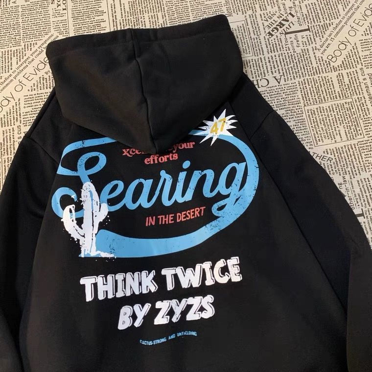 American Hip Hop Sweatshirt For Men And Women Winter Ins Lazy Style BF Loose Fleece High Street Jacket Trendy_desvips.com