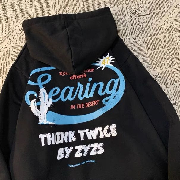 American Hip Hop Sweatshirt For Men And Women Winter Ins Lazy Style BF Loose Fleece High Street Jacket Trendy_desvips.com