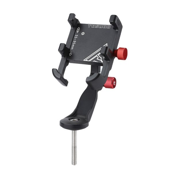 Sports & Entertainment aluminum alloy bicycle mobile phone holder shockproof two way adjustable handlebar style cycling navigation special bracket_desvips.com