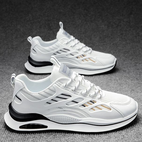 Men's Shoes Spring Breathable New Sports And Leisure Shoes Trendy Versatile Shoes Men's Lightweight Wear-resistant Non-slip Running Shoes_desvips.com