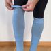 Over the knee football calf socks pressure socks for adults running fitness plus long skip rope leg warmers for men and women_desvips.com