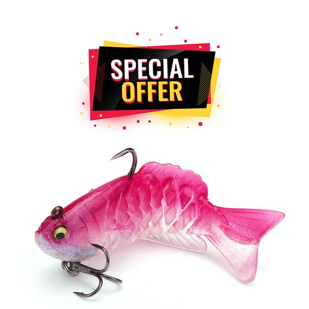 VTAVTA Special Offer 9.5cm 20g Sinking Swimbait Shad Trout Bass Dark Sleeper Soft Lure (Limited)_desvips.com