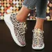 High Quality Fi Leopard Knitted Autumn Slide Walking Womens Lightweight Casual Sports Shoes Plus Size T241029_desvips.com