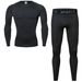 Autumn Winter Fleece-Lined Sportswear Set For Men Outdoor Skiing Running Quick-Dry Tight Fitness Base Layer Thermal_desvips.com