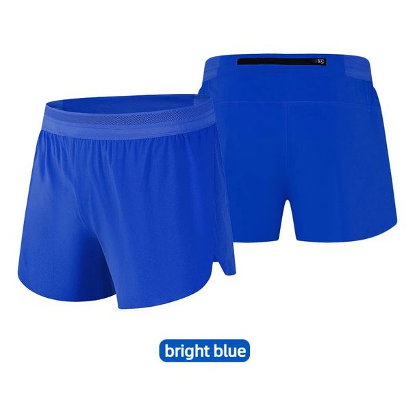 Mens Ice Silk Double Deck Shorts Quick Dry Solid Color Running Fitness Sports Casual Jogging Summer Breathable_desvips.com