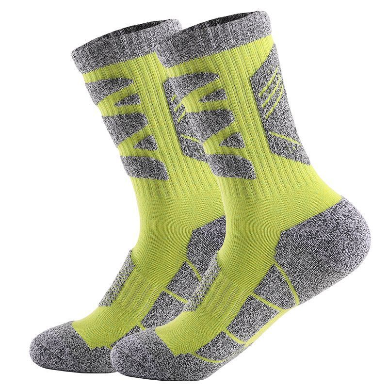Professional Outdoor Hiking Trekking Towel Bottom Warm Terry Mid-Calf Odor-Resistant Sports Running Socks_desvips.com
