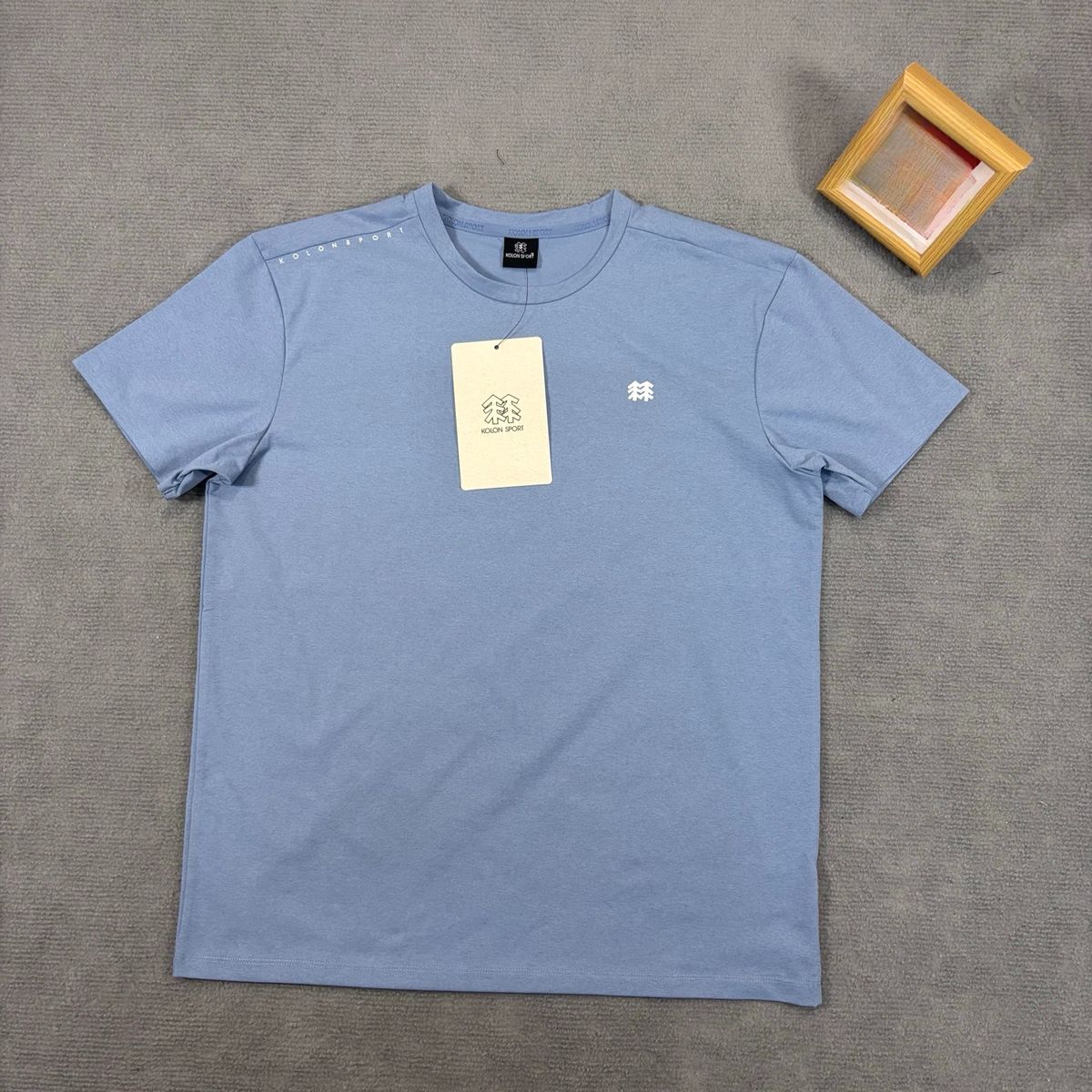 Mens Quick Dry Sport T Shirt Breathable Lightweight Short Sleeve Tee With Small Logo 4 Colors_desvips.com