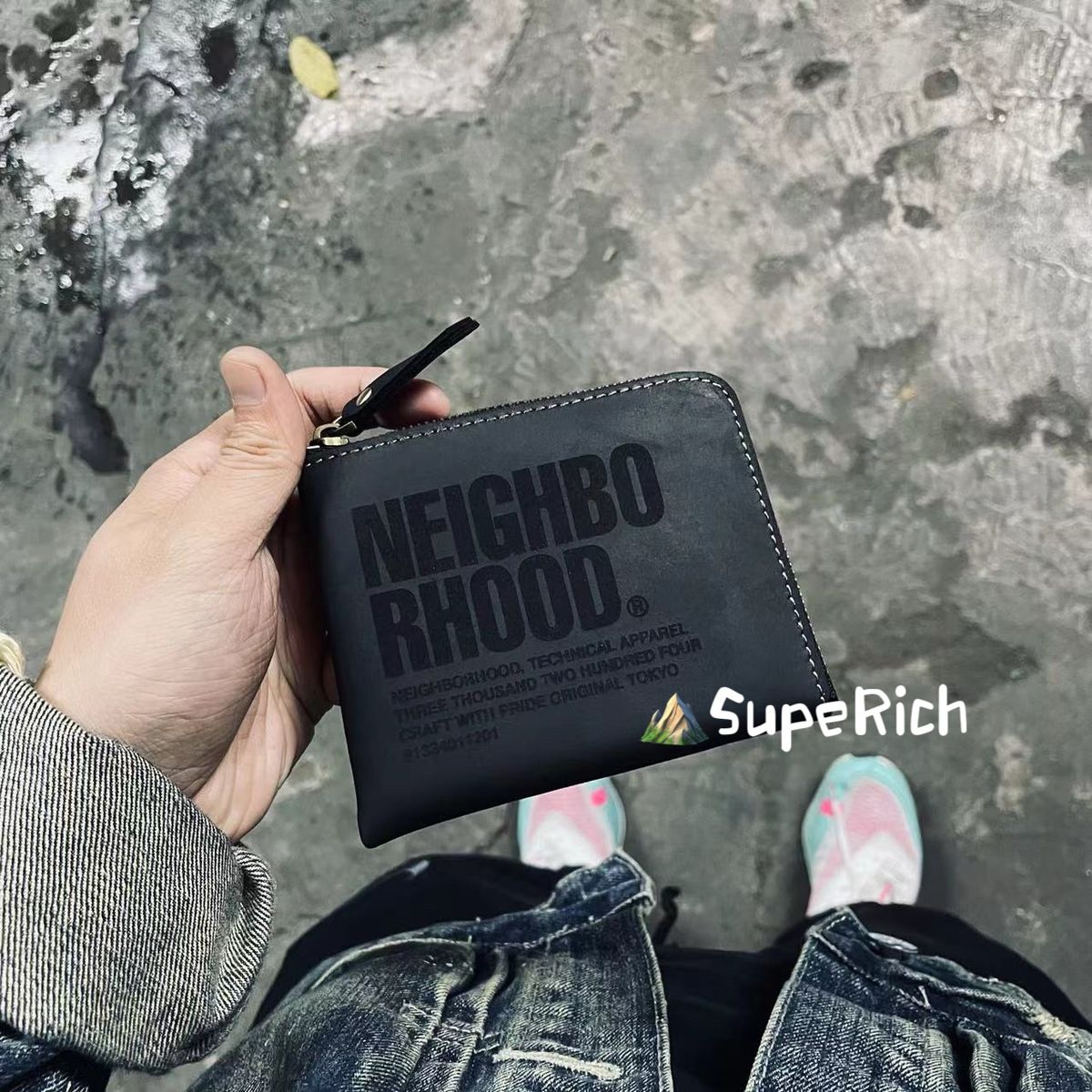 Case Nbhd First Layer Cowhide Camping Coin Purse_desvips.com