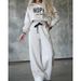 Women's Clothing casual hooded hoodie set of wide-leg pants_desvips.com