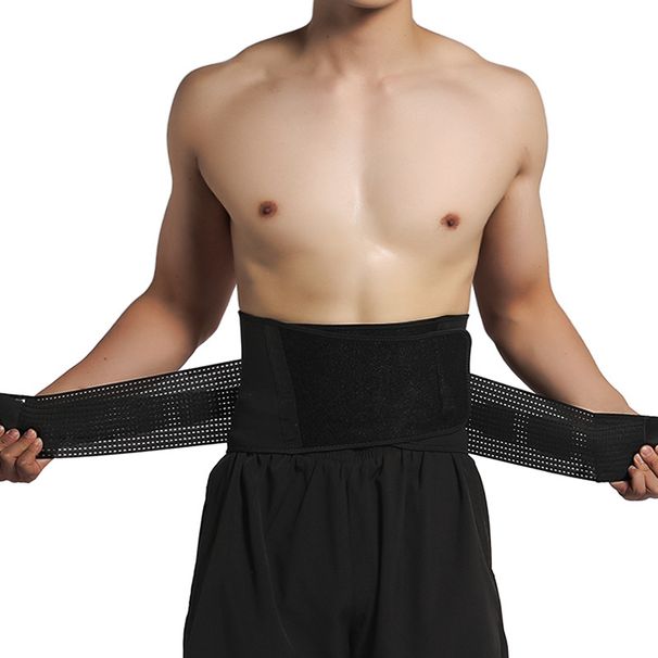 Premium Adjustable Back Support Belt For Men & Women - Breathable Waist Brace For Weightlifting, Gym, Basketball & Sports Injury Prevention_desvips.com