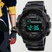 HONHX Men's Sports Waterproof Multifunction LED Electronic Watch_desvips.com