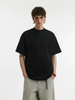 280g Heavy Cotton Crew Neck Black And White Solid Color Short Sleeve Men's And Women's T-shirt Couple Base Shirt_desvips.com