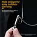 Pioneer EDC Titanium Alloy Whistle Single Tube High Frequency Outdoor Wilderness High Decibel Stainless Steel_desvips.com