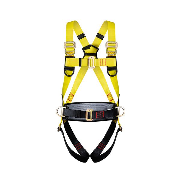 National European Standard High-Altitude Fall Protection Full-Body Five-Point Cushioning Double Hook Safety Belt_desvips.com
