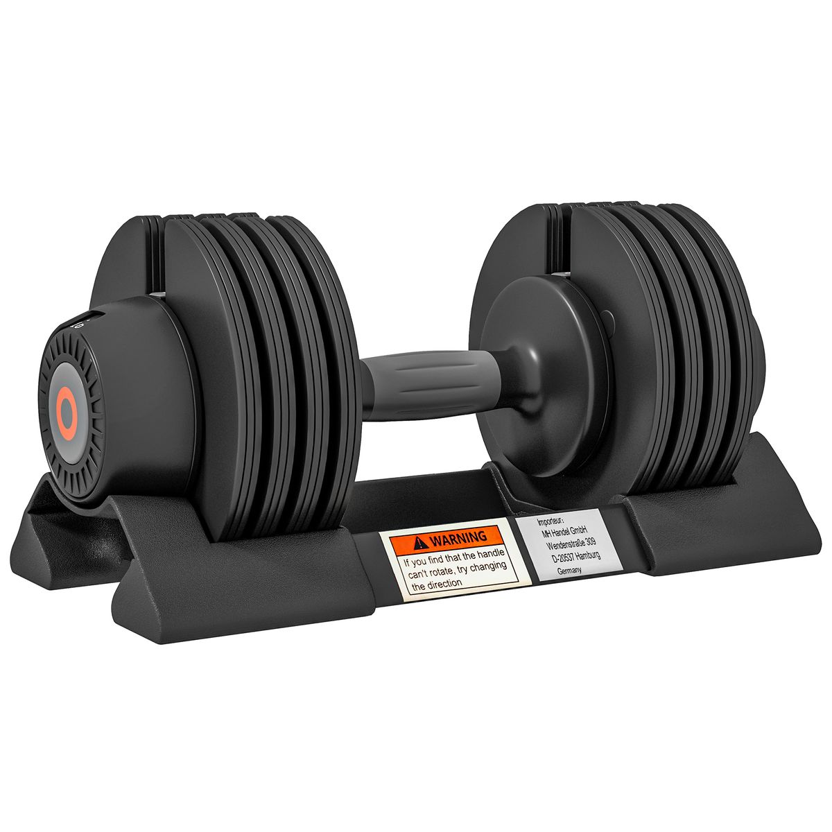 Mancuerna Ajustable 4 En 1 10 Kg Ajuste Rápido De Peso Con Base De Almacenaje Mango Antideslizante Para Gimnasio En_desvips.com