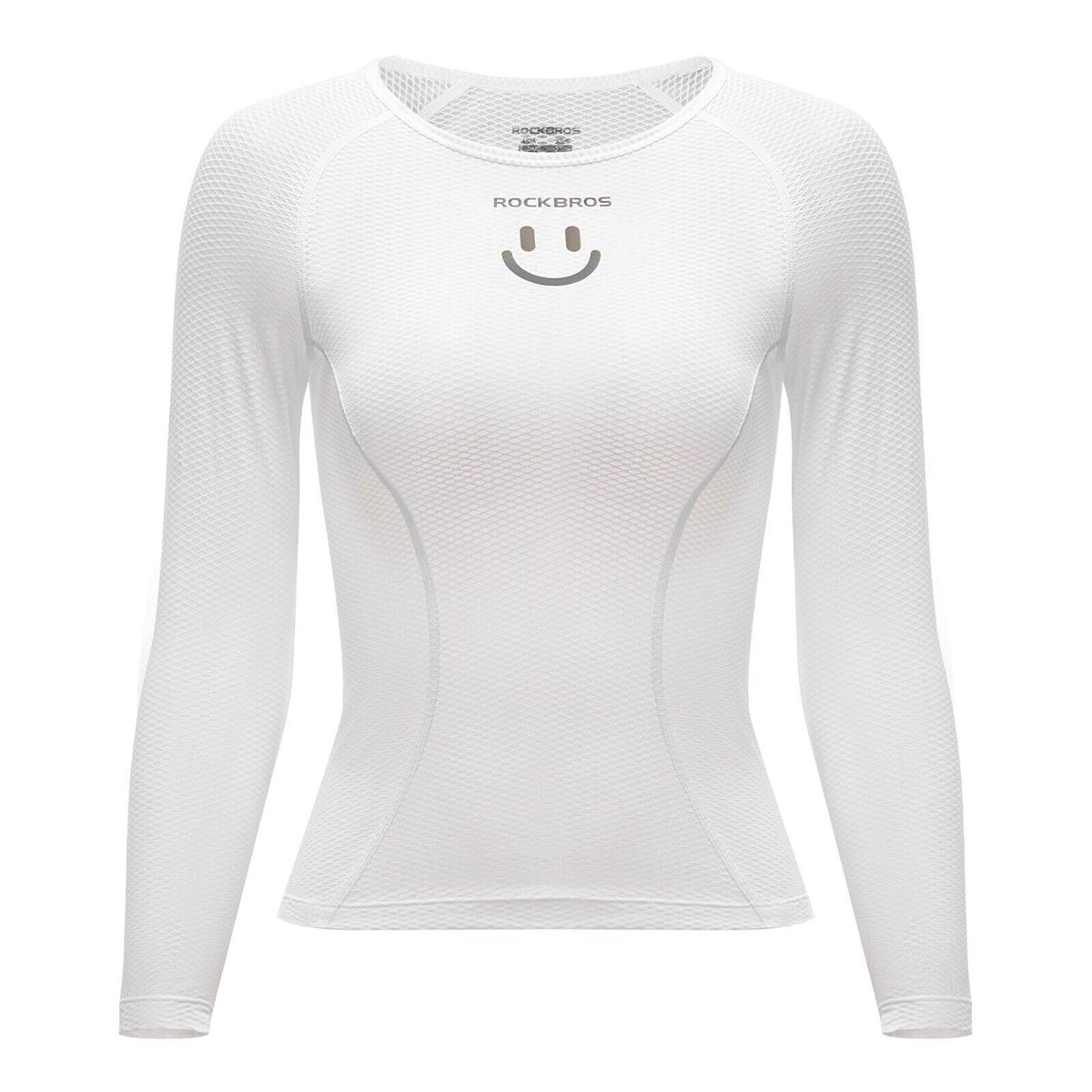 ROCKBROS Women's Long - Sleeve Breathable Cycling Jersey, White_desvips.com