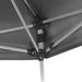 Robust Pop-Up Gazebo - Gray Tarpaulin, Black Side Walls, Powder-Coated Steel Frame, Water-Repellent Polyester Roof, Ideal For Outdoor Events_desvips.com