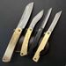 with Brass Handle Stainless Steel Keychain Portable Sharp Fruit Folding Knife_desvips.com