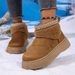 Fashion Snow Women's 2025 Winter New European Station Warm Thick-soled Sleeve Northeast Cotton Boots_desvips.com