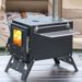 Outdoor Integrated Stainless Steel Desktop Camping Tent Heating Firewood Household Barbecue Stove_desvips.com