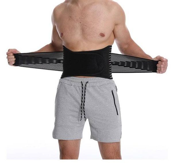 Sports Fitness Spring-supported Compression Support Abdominal Belt, Lumbar Disc Support, Waist Muscle Strain Relief For_desvips.com