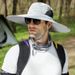 Widened Brim Sun Hat Men's Outdoor Mountaineering Fishing Hat Summer Breathable Sun Protection Breathable Bucket Hat Sun Hat_desvips.com