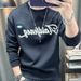 Autumn Winter New Round Neck Sweatshirt Jacket Top Trendy Brand Base Letter Print Long Sleeve Fashionable Casual Men's_desvips.com