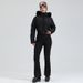 001 New Women's Windproof Waterproof Down Warm Outdoor Sports Double Board Export Ski Suit One-piece Women_desvips.com