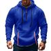 New European Spring And Autumn Men's Hoodie Zipper Multi-Pocket Sports Casual Sweatshirt Plus Size_desvips.com